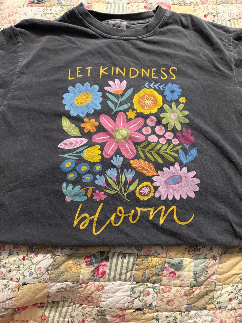 Let Kindness bloom graphic tee